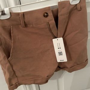 ROMWE brown shorts